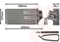 VAN Wezel WäRmetauscher, Innenraumheizung 40006228