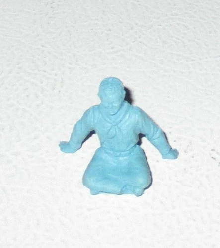 Marx 1950s 60MM Blue Boy Scout Sitting with Arms Back