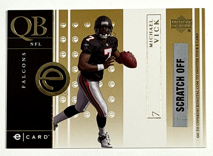 Michael Vick Upper Deck E-Card #EAMV Base
