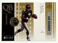2001 UPPER DECK MICHAEL VICK ROOKIE CARD RC E-CARD UNSCRATCHED. rookie card picture