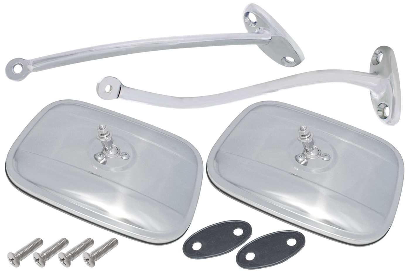 1951 1952 1953 1954  CHEVROLET GMC TRUCK EXTERIOR MIRROR KIT RECTANGULAR HEAD