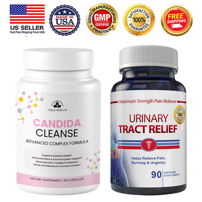 Candida Cleanse Detox Gut Immune Health Urinary Tract Infection Pain Relief Pill