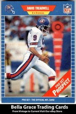 1989 Pro Set David Treadwell #544 Denver Broncos Rookie NFL Football