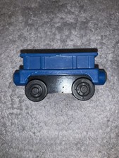 Thomas the Train Tank Engine Wooden Railway Blue Cargo Car Used