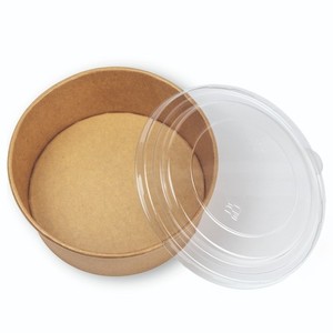 DayBays Kraftkarton Salatschalen Bio Salatbox Kombi Salat Box Braun mit Deckel
