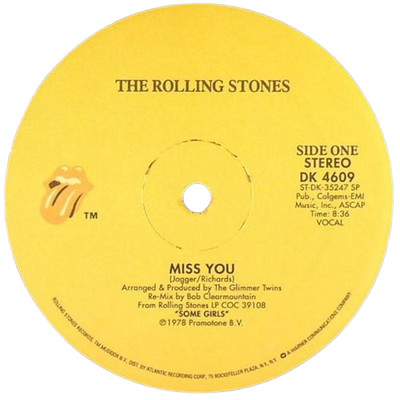 The Rolling Stones - 'Miss You / Emotional Rescue' 12''