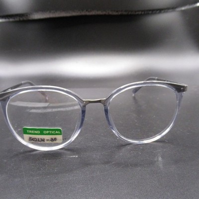 Marc O'Polo Eyeglass Frames 502121 Translucent Grey Round 49-17-135 Germany
