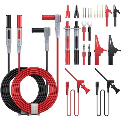 Vielseitiges Multimeter Messleitungs-Set mit Sicherheitsfeatures und Testspitzen