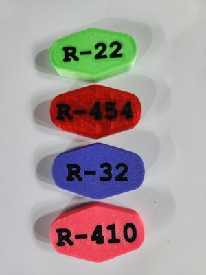 8pcs HVAC Mini E-Z READ EASY  TURN REFRIGERANT  TANK HANDLE  h-vac AC HEATING 
