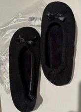 Women's Ballerina Size XL Slippers Fuzzy House Shoes Memory Foam Non-Slip Sole