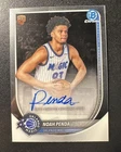 Noah Penda 2025 Bowman Chrome #BCA-NP Auto Rookie RC