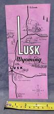 Lusk Wyoming fold out travel brochure