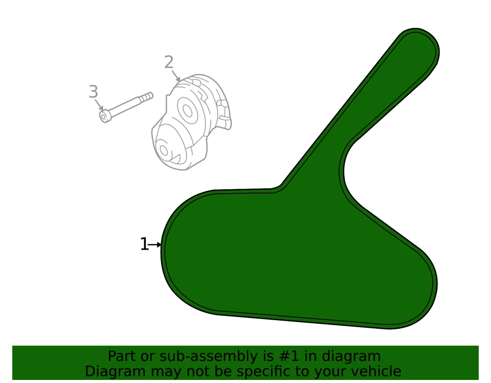 Genuine Nissan Rogue Sport Serpentine Drive Belt 11720-1VA0A - Image 4 of 4