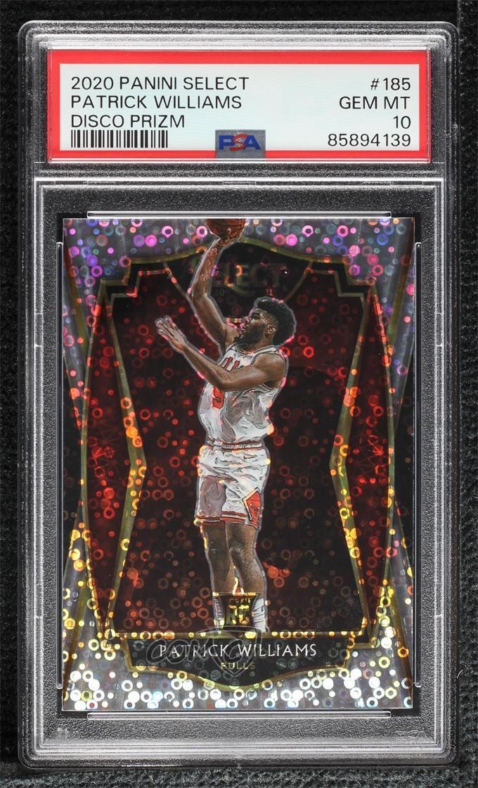 2020-21 Select Premier Level Disco Prizm Patrick Williams PSA 10 Rookie RC 0i1b