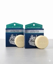 The Shave Factory Shaving Soap |Premium Rich Lather Moisturizing Formula-2 Pack