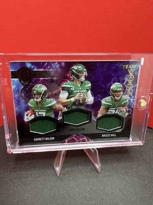 2022 Panini Elements Jets Tri-Patch Team Chemistry 54/75 SP Wilson/Hall/Wilson