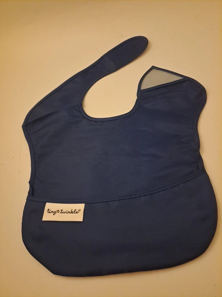 Paquete de 5 pequeños baberos de alimentación centelleantes colores surtidos a prueba de agua a prueba de desorden unisex Foto 3 de 4