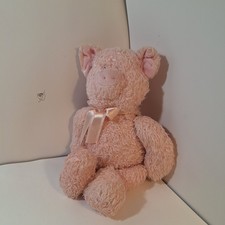 Baby Gund Pink Pig Puffles Plush Stuffed Animal Rare 58151