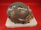 Jamal Lewis Signed Ravens Slate Mini Helmet W/2066 YDS JSA WC627250