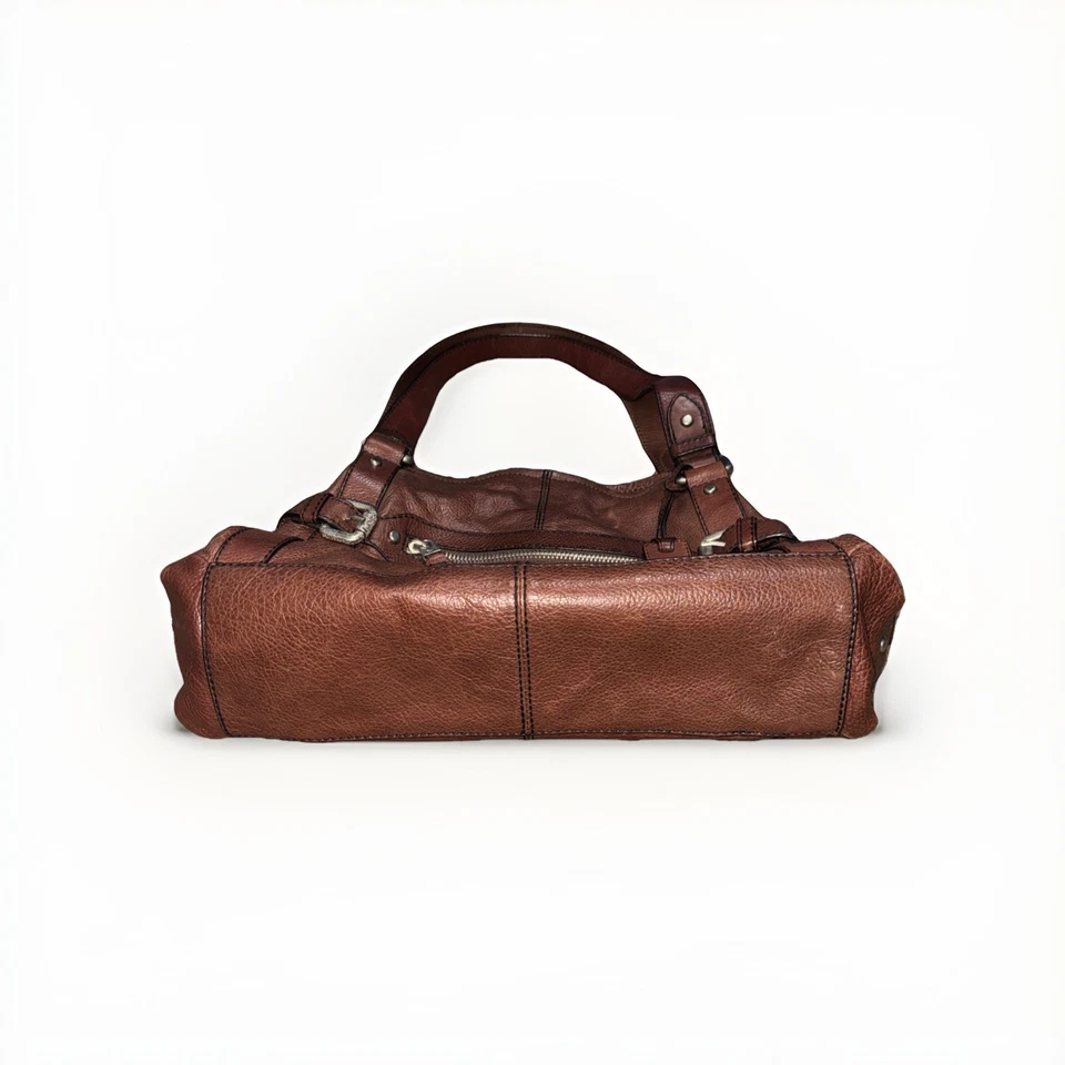 Bolso de mano vintage Fossil Maddox bolso hobo cuero marrón Foto 2 de 4