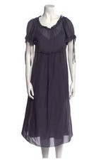 Marc By Marc Jacobs dark Purple lined silk long dress size 4