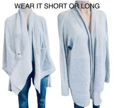 Lululemon Sit In Lotus Wrap II Merino Wool Sweater Heathered Starlight Medium