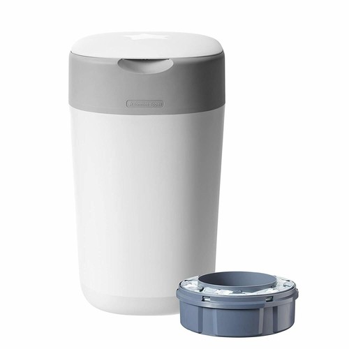 Korbell MAXI Pattumiera Per Pannolini 26L Bianco - Pedale Mani Libere, A Prova Di Bambino, Ecologico - Con 1 Ricarica Inclusa (330 Pannolini)