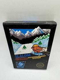 Slalom Nintendo NES Complete CIB Hangtab 5 Screw Near Mint!
