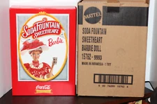 BARBIE SODA FOUNTAIN SWEETHEART MATTEL 15762-9993 WITH SHIPPER