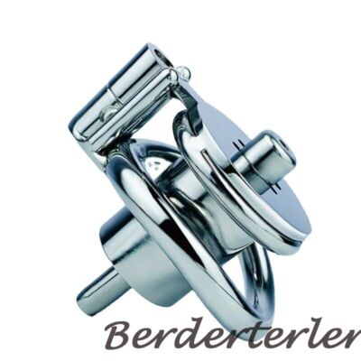 Stainless Steel Cage Chastity Device Bolted Spikes Man Exercise Inescapable Ring