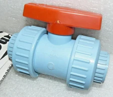 Durapipe Scorpion 31882307 PVC Ball Valve 3/4" Union Socket Ends, Viton Seals