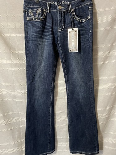 Miss Chic Blue Jeans Women Sz 9 28.00 - Picture 2 of 7