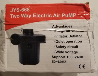 JYS-668 Two Way Electric Air Pump New(Minor Box Damage)