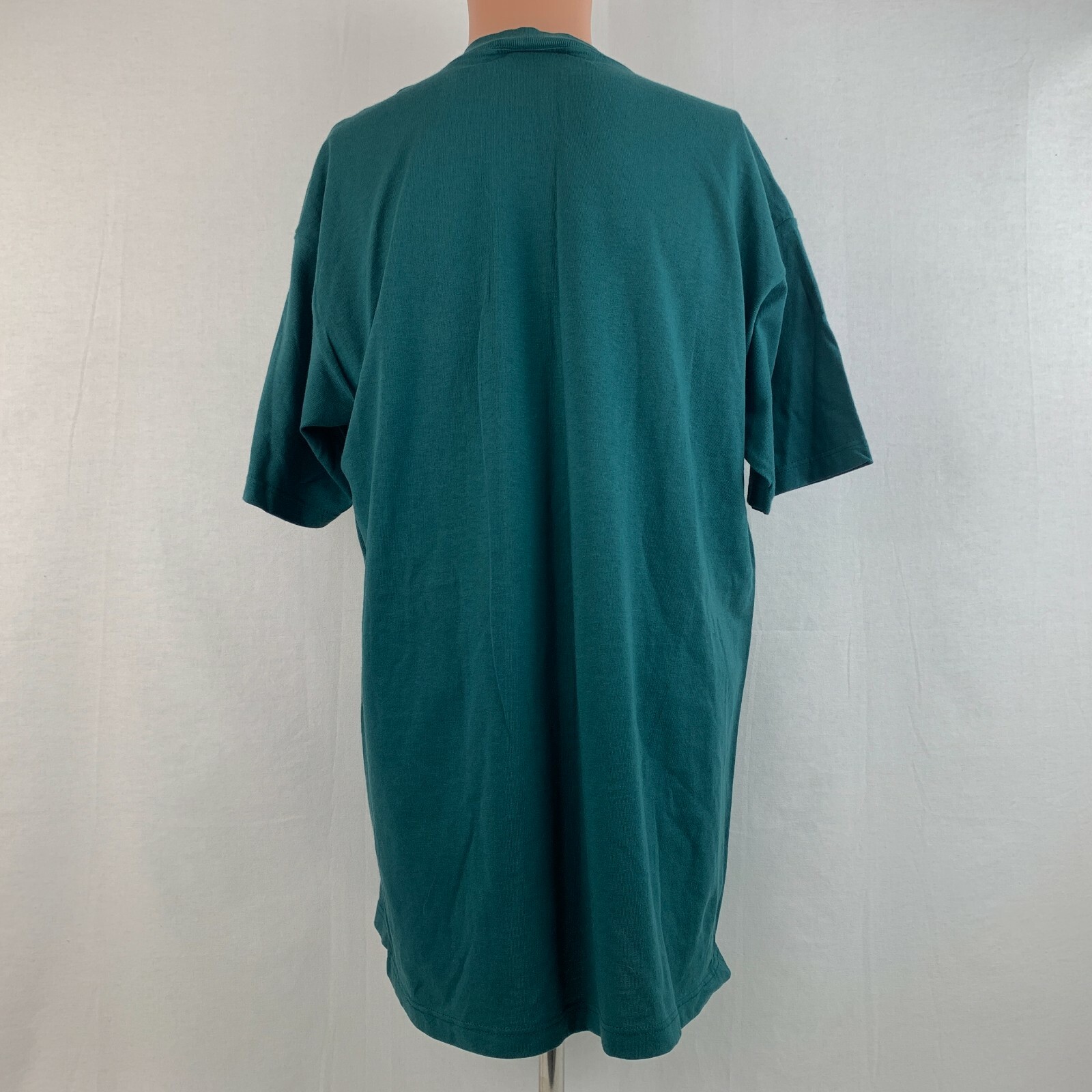 FILA Maglietta Essex River Race Cape Ann Rowing Club Mappa Vintage Anni '90 Verde Made in USA Taglia L