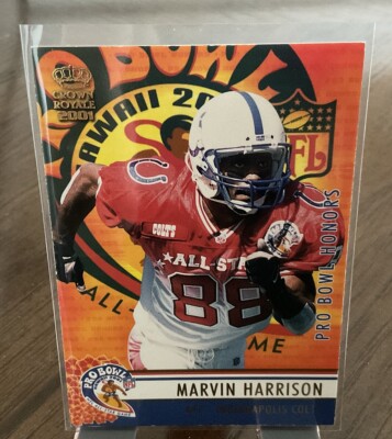 2001 Pacific Crown Royale Pro Bowl Honors #4 MARVIN HARRISON   Colts