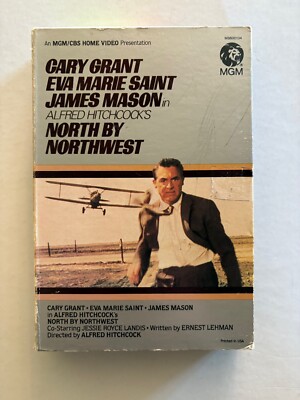 North By Northwest BetaMax (Beta)1959 Alfred Hitchcock 1983 VCR Tape Cary Grant!