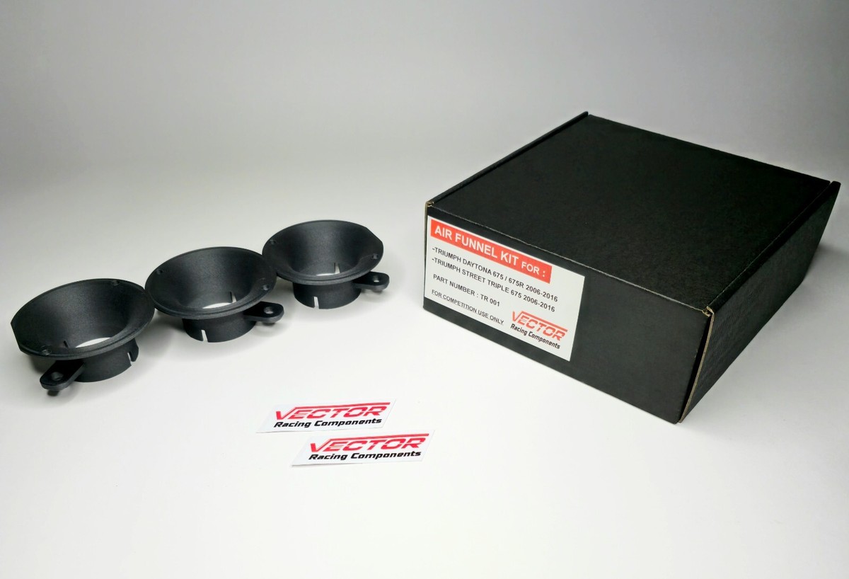 Velocity Stacks Air Funnel set Triumph Daytona 675 2006-2016 | eBay