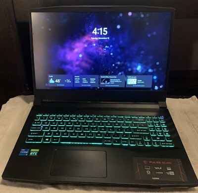 MSI Pulse GL66 11UCK-234 15.6  Laptop i5-11400H, RTX 3050, 8GB RAM, 512GB SSD