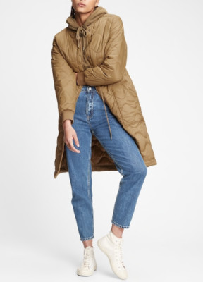 gap green puffer jacket
