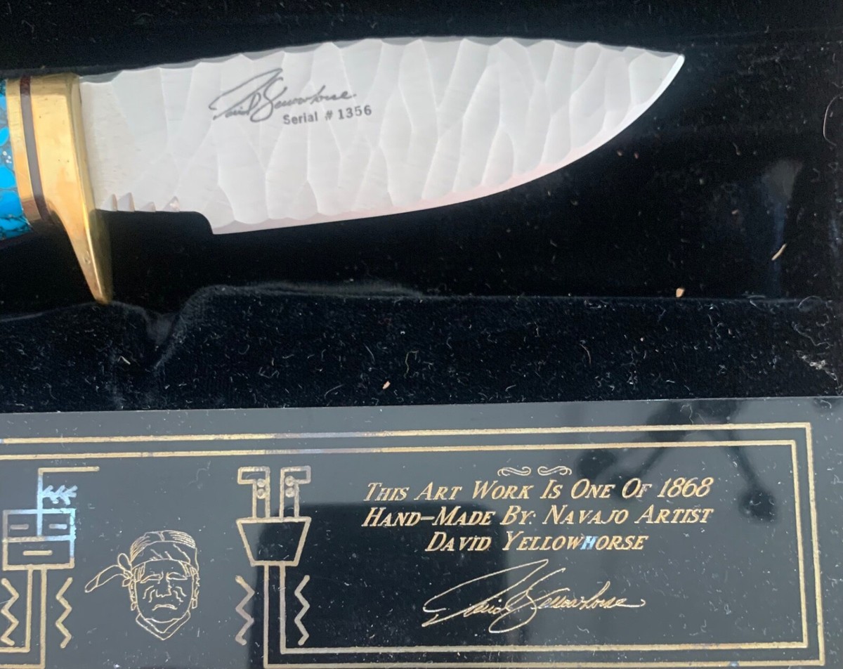 BUCK CUSTOM DAVE YELLOWHORSE CUTHAIR CHIPPED FLINT KNIFE BUCK CUSTOM DAVE YELLOWHORSE CUTHAIR CHIPPED FLINT KNIFE