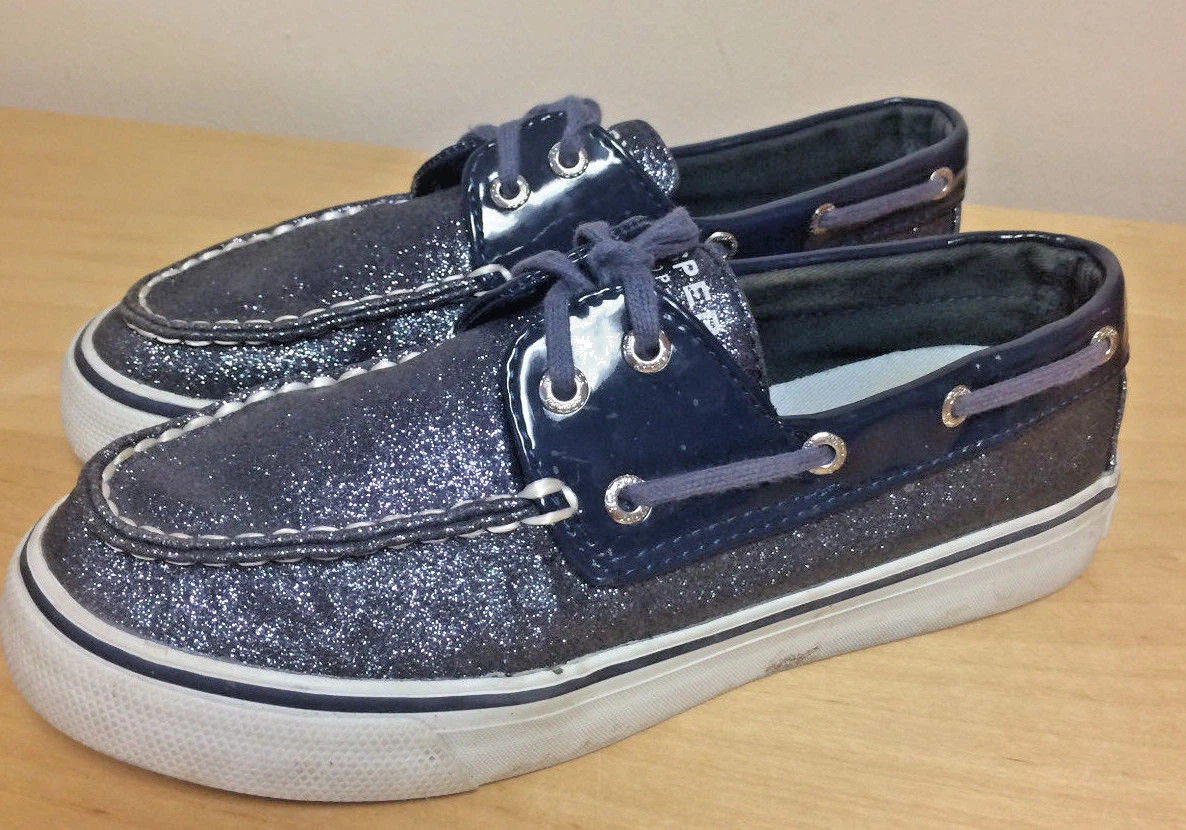 Navy store bling shoes