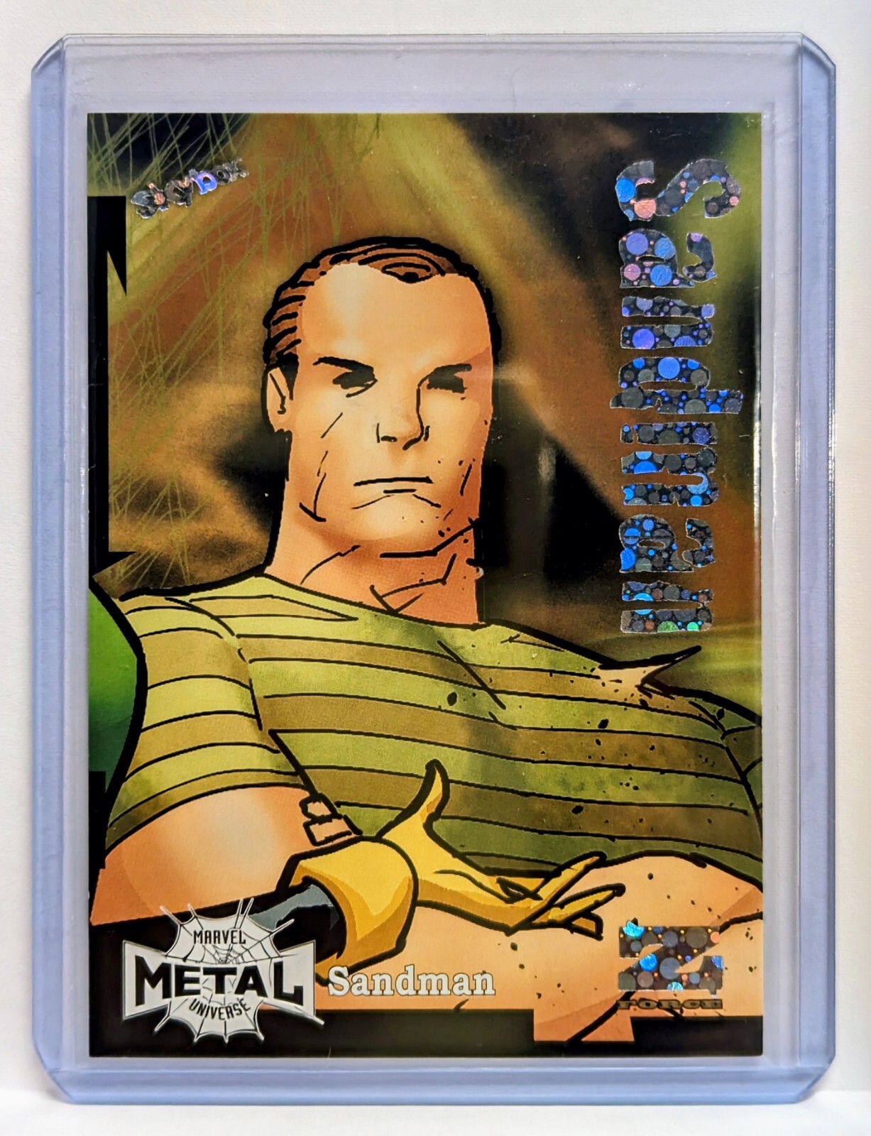 2022 Marvel Metal Universe Spider-Man Z-Force Spectacular Rave 12/25 Sandman Z25