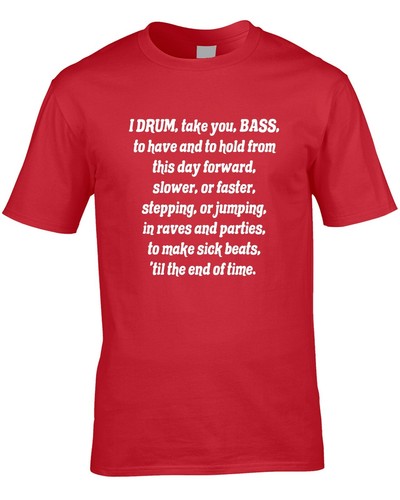 Camiseta Batería y Bajo Broma Música Rave Genial Fiesta DJ Jungla Matrimonio Divertida - Imagen 4 de 4