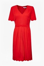 RED Dress Great Plains London Christmas Wedding Tea Garden Christmas Party