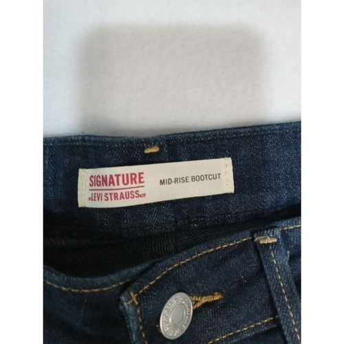 Women's Levi Strauss Signature Mid- Ris Boot Cut Dark Wash Jeans Size 10 M - Picture 5 of 12