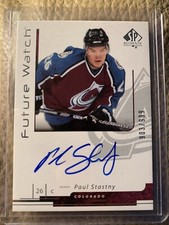 2006-07 Paul Stastny SP Authentic FWA #903/999 RC Hurricanes