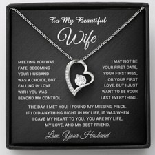 To My Wife Necklace, Gift For Wife, Anniversary Gift For Wife, Necklace For Wife