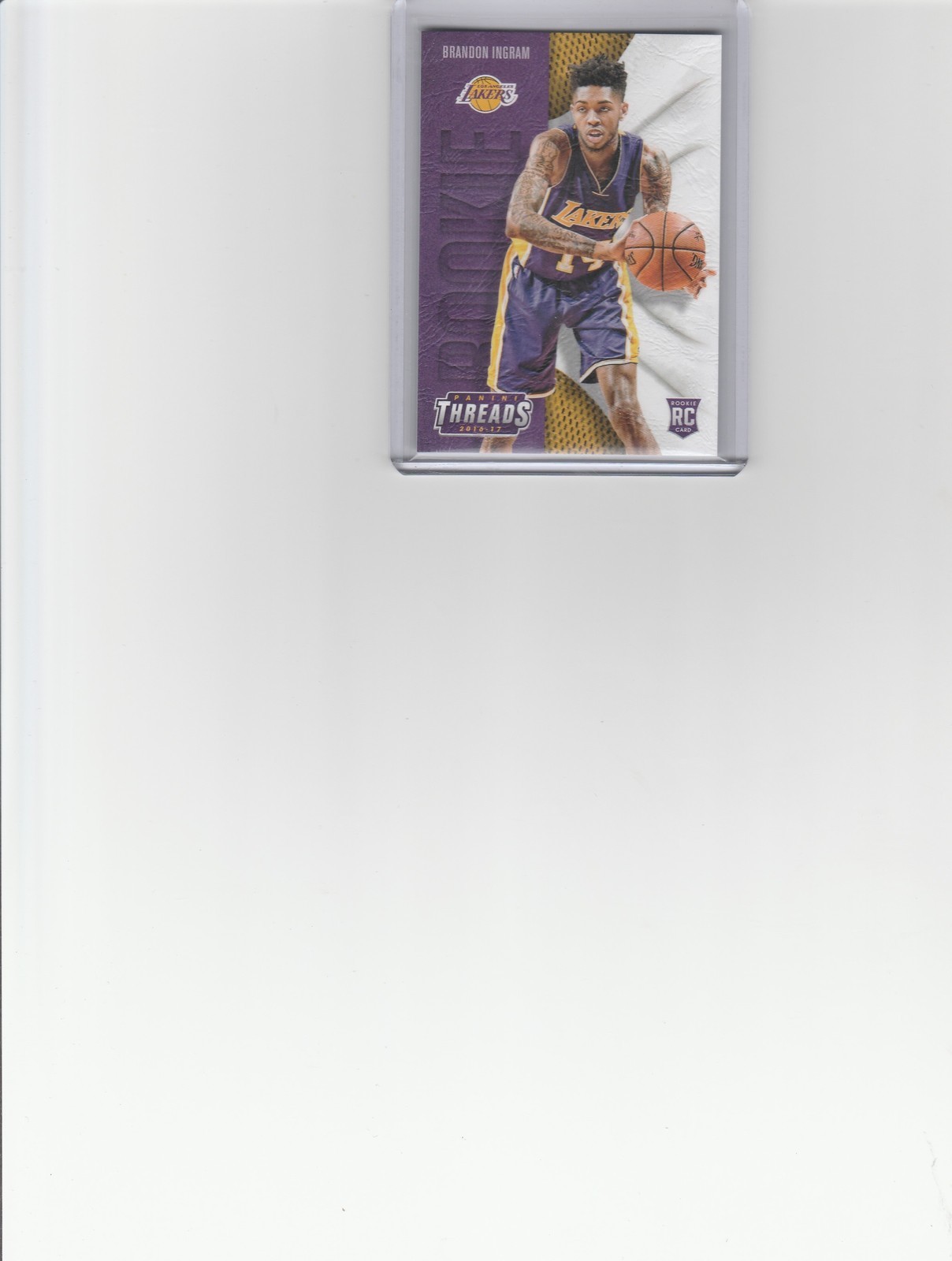 2016-17 PANINI THREADS BRANDON INGRAM ROOKIE LEATHER #211 NM CONDITION