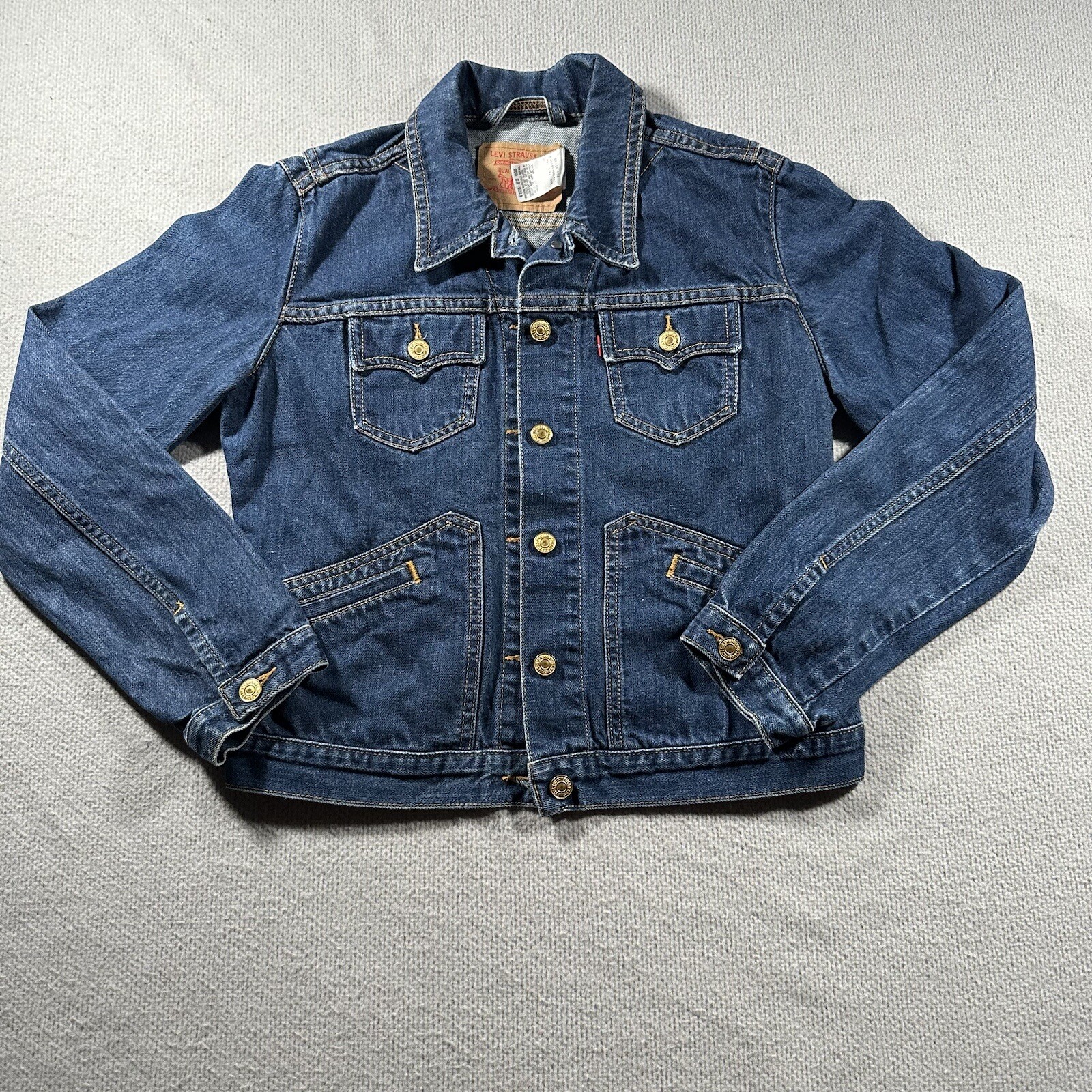 Levis Denim Jean Jacket Size Large Jr