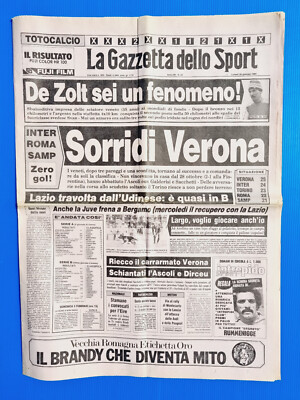 La Gazzetta Dello Sport Du 28 Janvier 1985 – Édition Originale Avec De Zolt, Verona, Avellino Et Rallye De Monaco